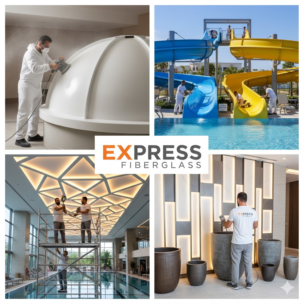 Express Fiberglass Antalya - Fiber Saksı ve Polyester Üretim Örnekleri